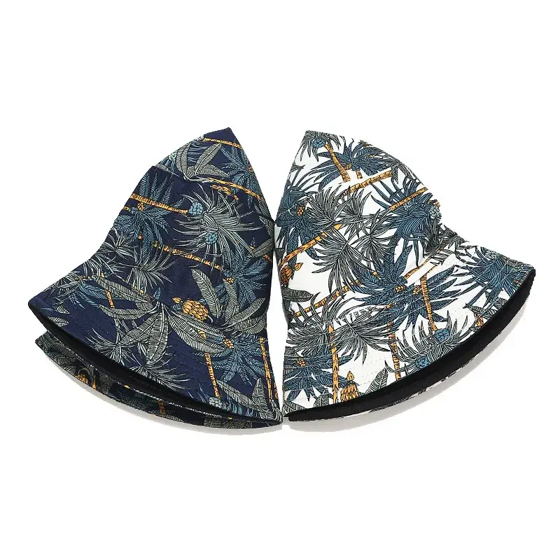 Spring/Summer Banana Print Bucket Hat Unisex Reversible Fishing Hat Men’s Sunscreen Hat Women’s Leisure Sandbeach Basin Cap