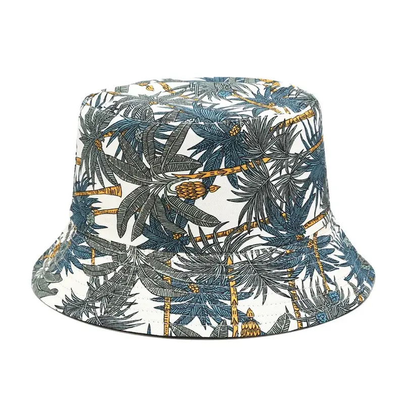 Spring/Summer Banana Print Bucket Hat Unisex Reversible Fishing Hat Men’s Sunscreen Hat Women’s Leisure Sandbeach Basin Cap