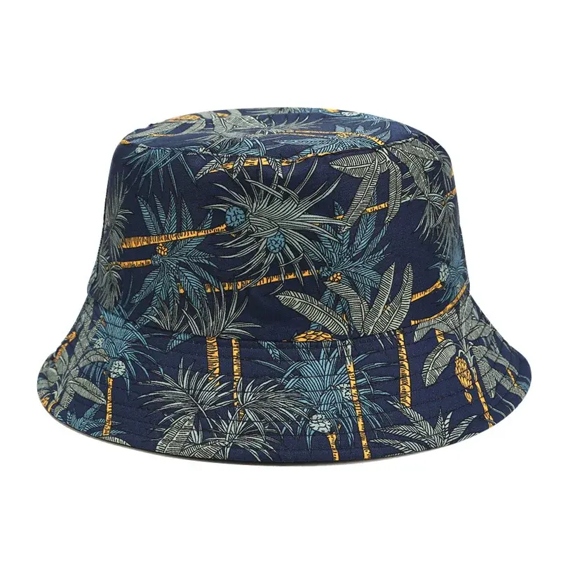 Spring/Summer Banana Print Bucket Hat Unisex Reversible Fishing Hat Men’s Sunscreen Hat Women’s Leisure Sandbeach Basin Cap