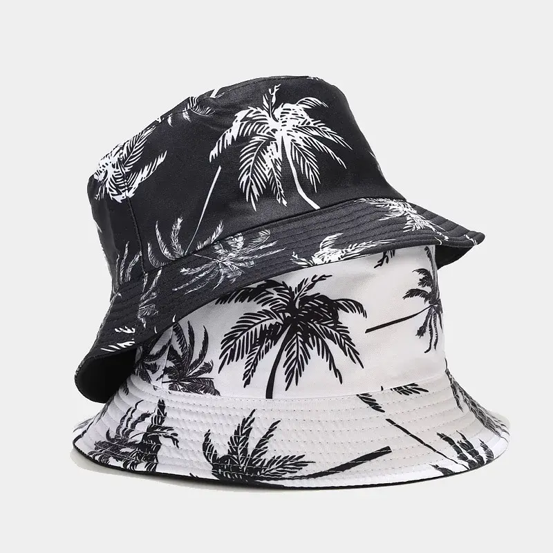 Spring/Summer Suns-Protect Hat Bob Men’s Fashion Coco Print Bucket Hat Unisex Fisherman Hat Women’s Leisure Basin Cap