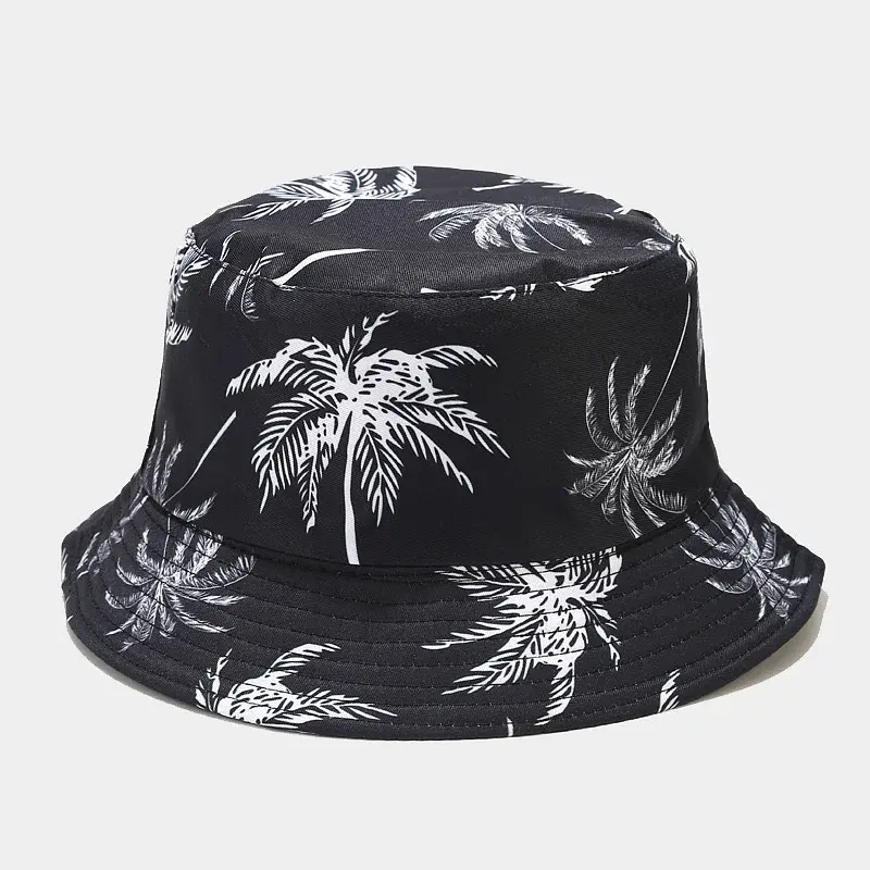 Spring/Summer Suns-Protect Hat Bob Men’s Fashion Coco Print Bucket Hat Unisex Fisherman Hat Women’s Leisure Basin Cap