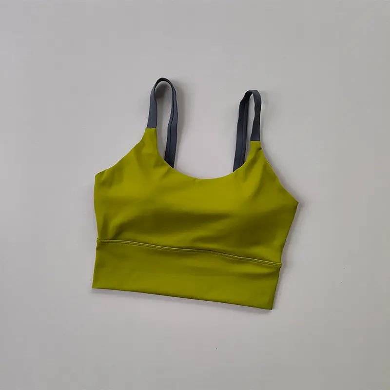 One piece bra, high-strength shockproof running bra, suspenders, backless Fitness Yoga bra