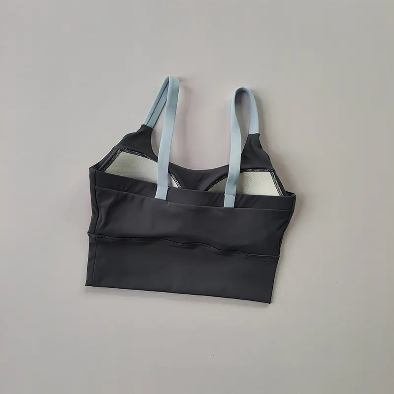One piece bra, high-strength shockproof running bra, suspenders, backless Fitness Yoga bra
