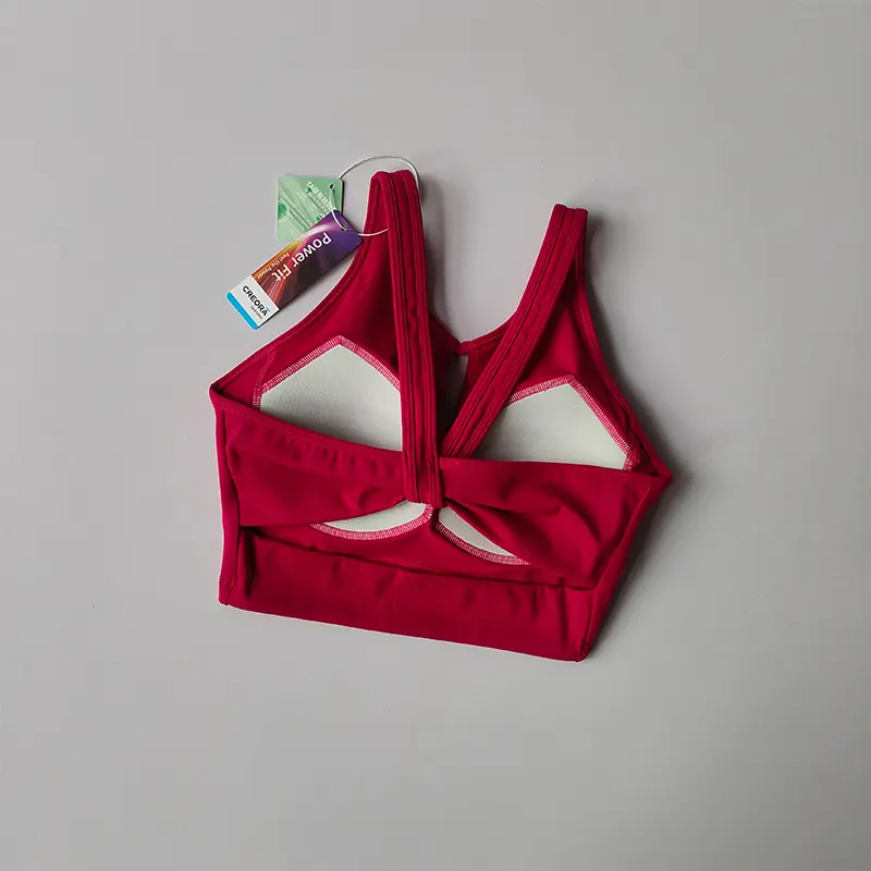 Sports Underwear Women High-intensity Integrated Shock-proof Breast Collection Bra Running Fitness Yoga Vest Wear Outside