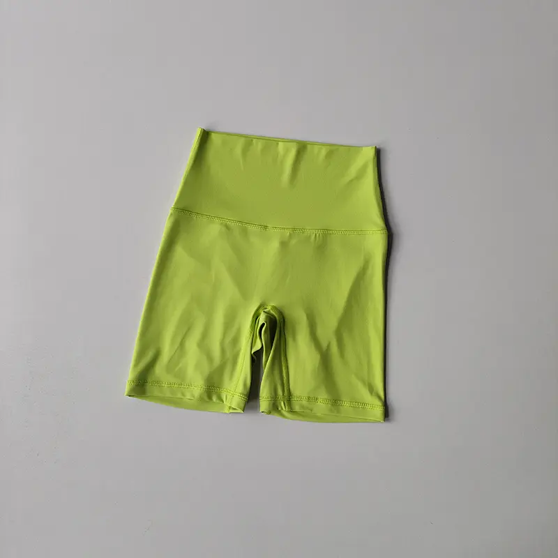 Summer High-waisted Women's Nude Feeling Without Awkward Tightness High-waist Fitness Sports Pants Rigging Tight Yoga Shorts
