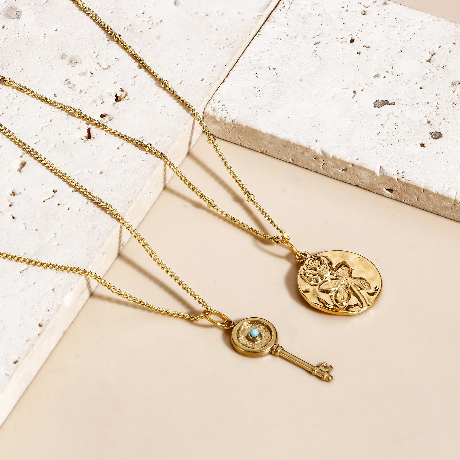 1 Piece Simple & Casual Simple 18K Gold Plated Brass Link Chain Necklace For Women Men Jewelry Making Findings