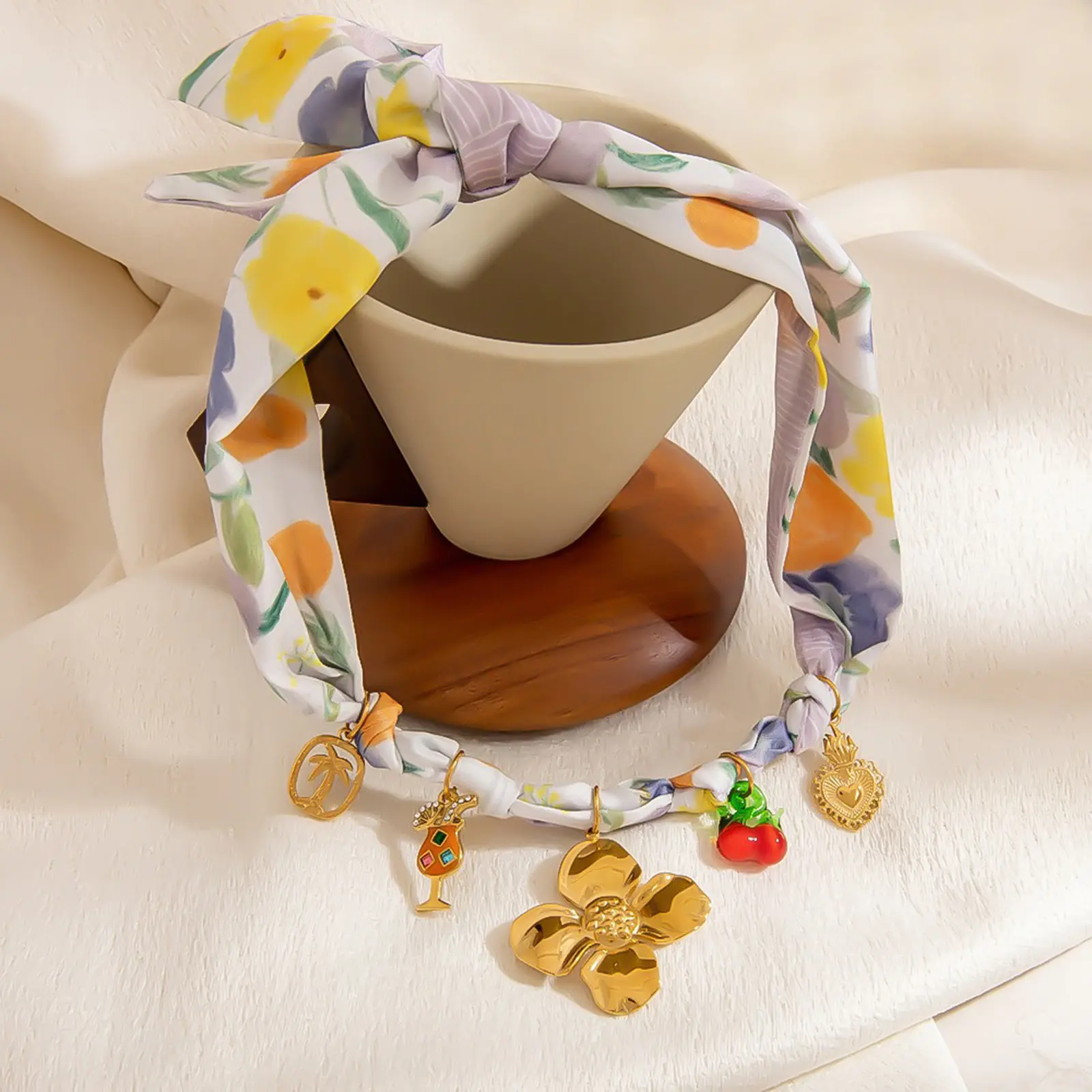 2 PCs Polyester Multifunction Skinny Scarf Multicolor Necklace DIY Ribbon Scarf Headband Neckerchief Hair Bows 98cm x 6cm