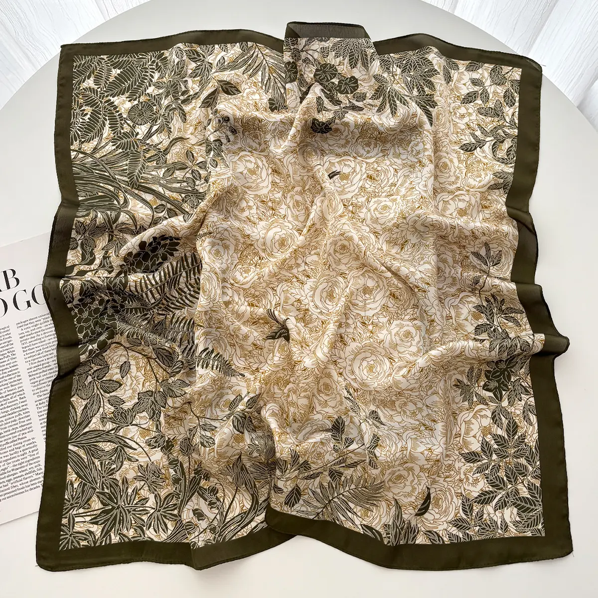 New 70cm Square Paisley Print Square Silk Scarf Casual Elegant Thin Breathable Neck Women Windproof Head Wrap Hair Scarves