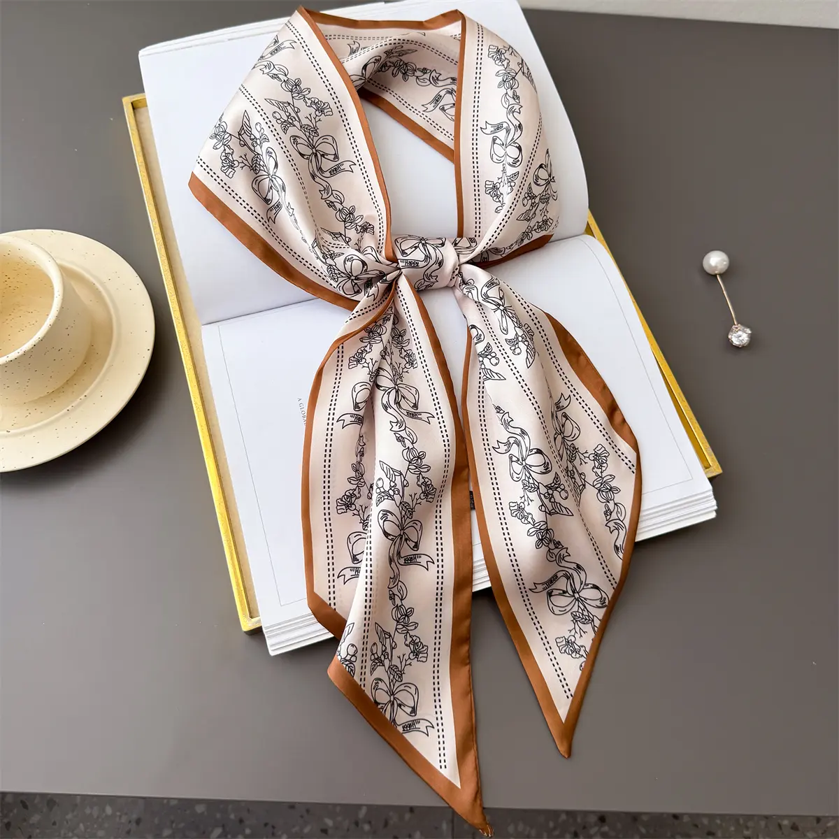 New Animal Leopard Scarf Skinny Ribbon Hairbands Women Neck Kerchief Foulard Soft Hair Bands Scarves Bag Handle Ribbon