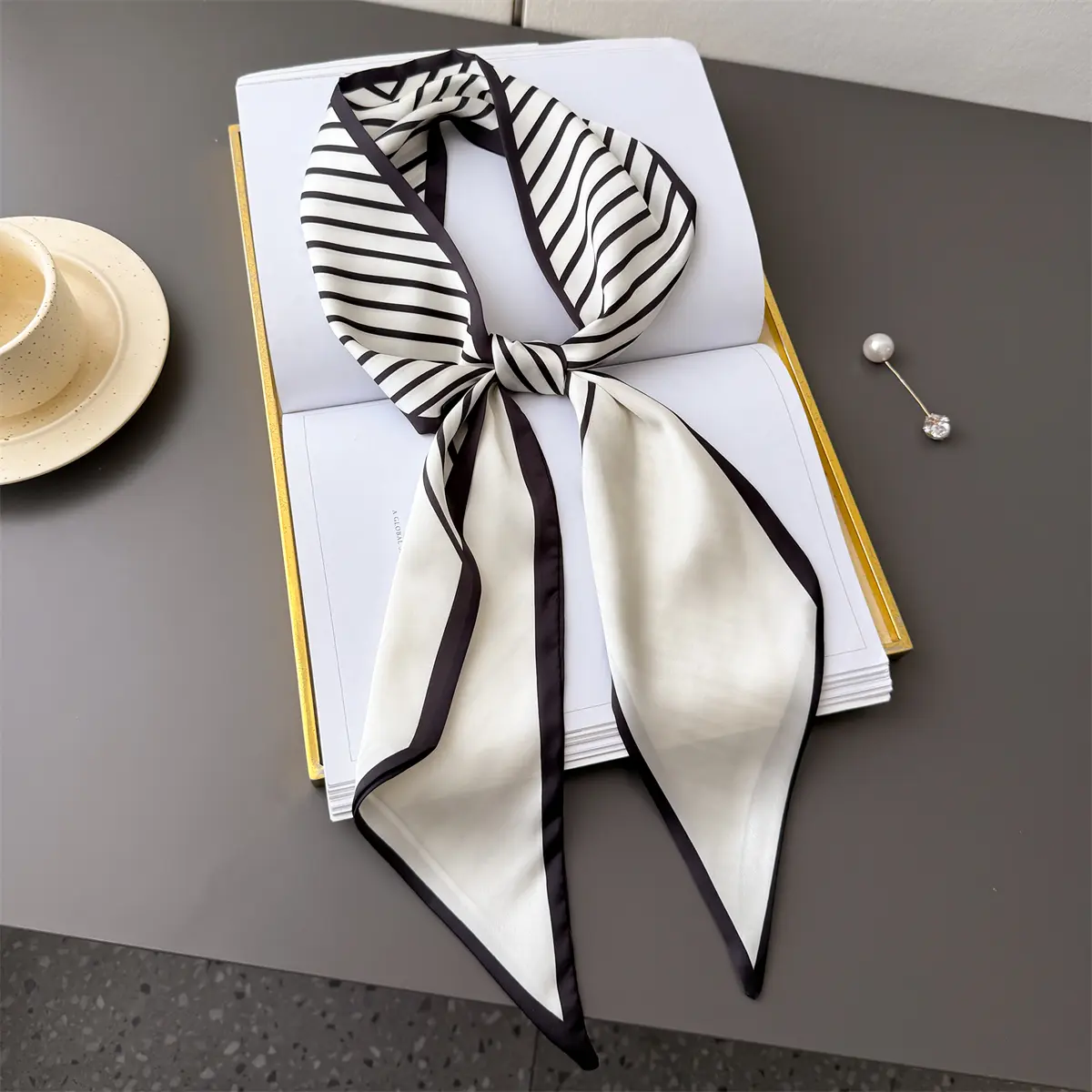 New Animal Leopard Scarf Skinny Ribbon Hairbands Women Neck Kerchief Foulard Soft Hair Bands Scarves Bag Handle Ribbon