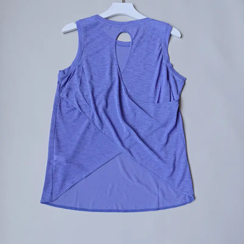 Sports Blouse for Women in Summer Thin Vest Drooping Flesh Covering Yoga Blouse Hollow Beautiful Back Top Shirts Hazy Body Cloth