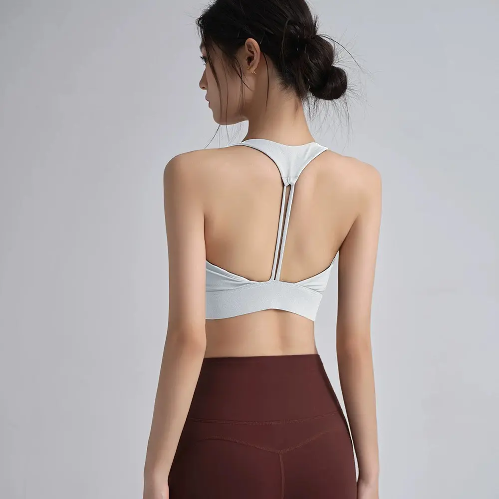 Seamless Yoga Vest Summer Suspender Beautiful Back Slim Shockproof Bra Body Jacket Running Sports Underwear Quick Drying Bras