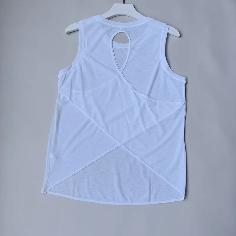 Sports Blouse for Women in Summer Thin Vest Drooping Flesh Covering Yoga Blouse Hollow Beautiful Back Top Shirts Hazy Body Cloth