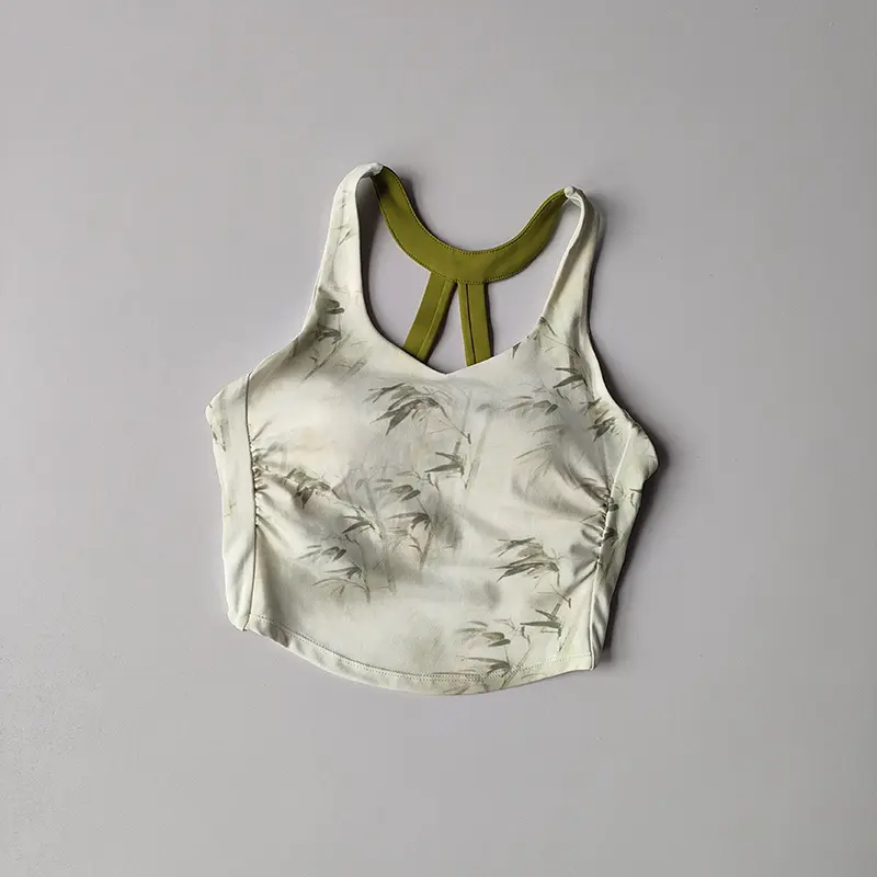 Women's 2025 New Summer Fashion Integrated Cup Beautiful Back Sports Bras Quick-drying Exercise Fitness Training Suit Cloth Vest