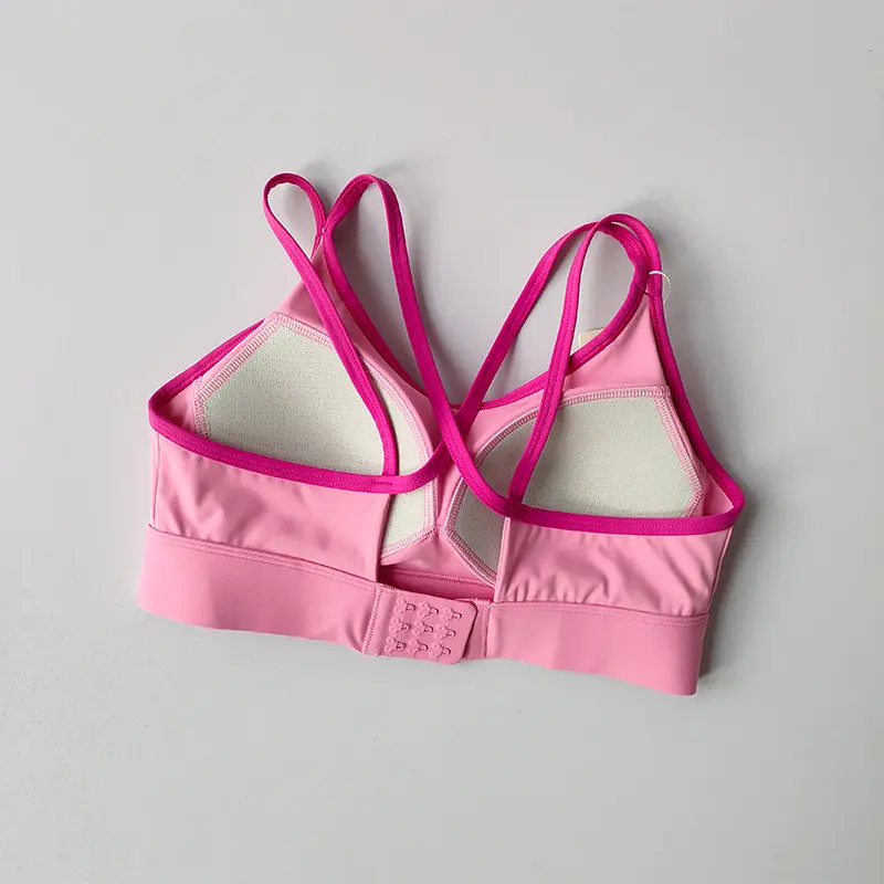 Women's Summer Shock-absorbing Running Yoga Tank Top with a Beautiful Contrasting Sports Bra and a Professional Pilates Bra