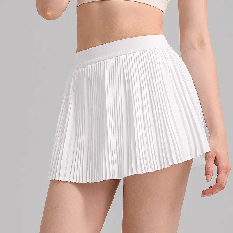 New Summer High-waist Tennis Skirt for Women's Organ Pleated Skirt for Anti-light Speed Drying Running Sun Protection Skirt