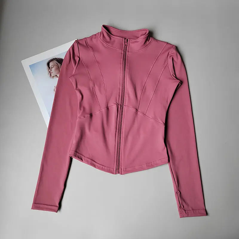 Autumn Coat Winter Sports Jacket for Women Slim Fit and Slim Outdoor Running Training Pilates Speed Dry Yoga Clothes for Women