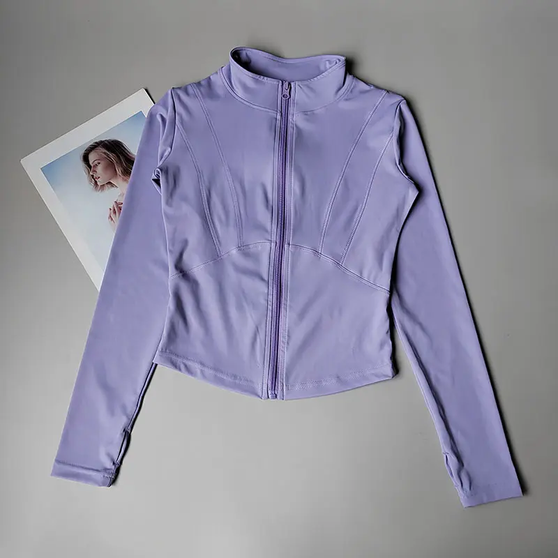 Autumn Coat Winter Sports Jacket for Women Slim Fit and Slim Outdoor Running Training Pilates Speed Dry Yoga Clothes for Women
