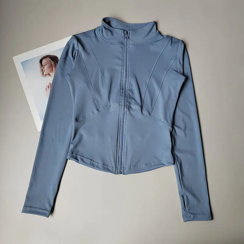 Autumn Coat Winter Sports Jacket for Women Slim Fit and Slim Outdoor Running Training Pilates Speed Dry Yoga Clothes for Women