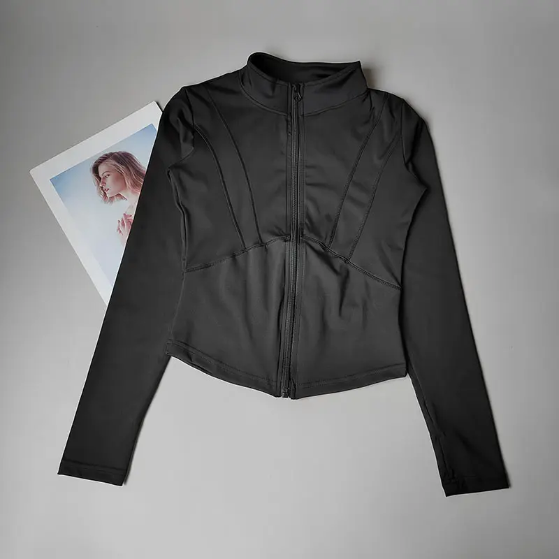 Autumn Coat Winter Sports Jacket for Women Slim Fit and Slim Outdoor Running Training Pilates Speed Dry Yoga Clothes for Women