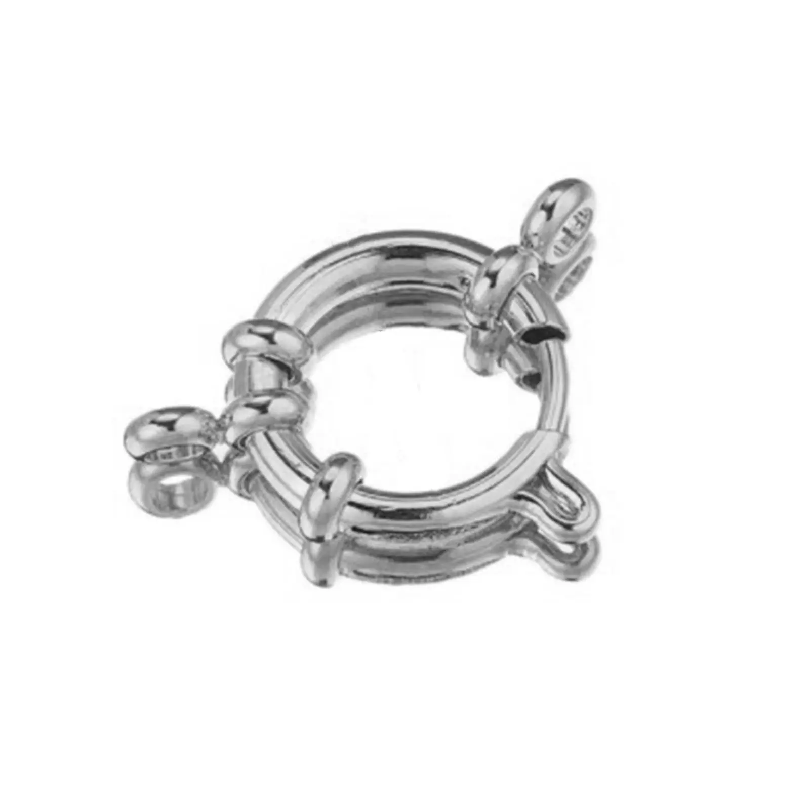 2 Piece 316 Stainless Steel Bolt Spring Ring Clasps Round Hooks For Bracelet Necklace Connectors DIY Jewelry Making Findings