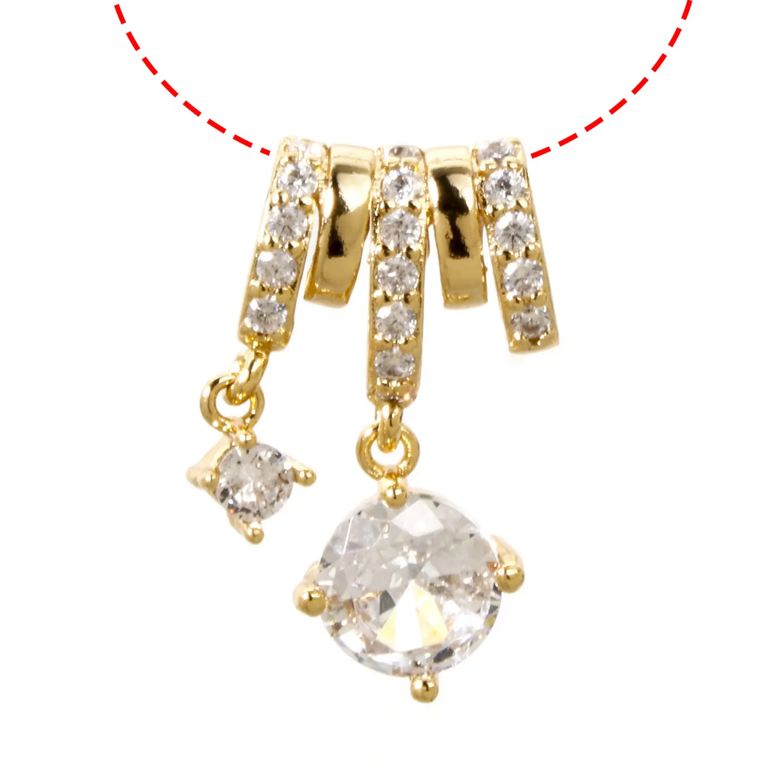 1 Piece Brass Micro Pave Charms 18K Gold Plated Butterfly Clear Cubic Zirconia For DIY Necklace Bracelet Jewelry Making Findings