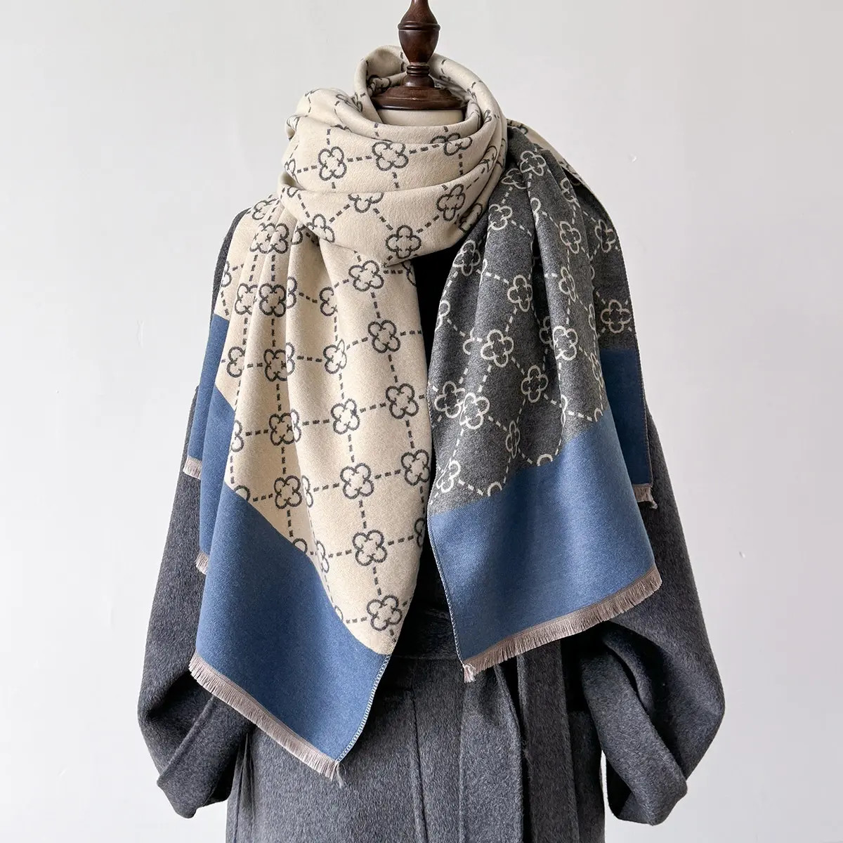 Winter Warm Cashmere Scarf for Women Luxury Pashmina Blanket Thick Shawl Wrap Neckerchief Fashion Bufanda Echarpe Poncho 2025
