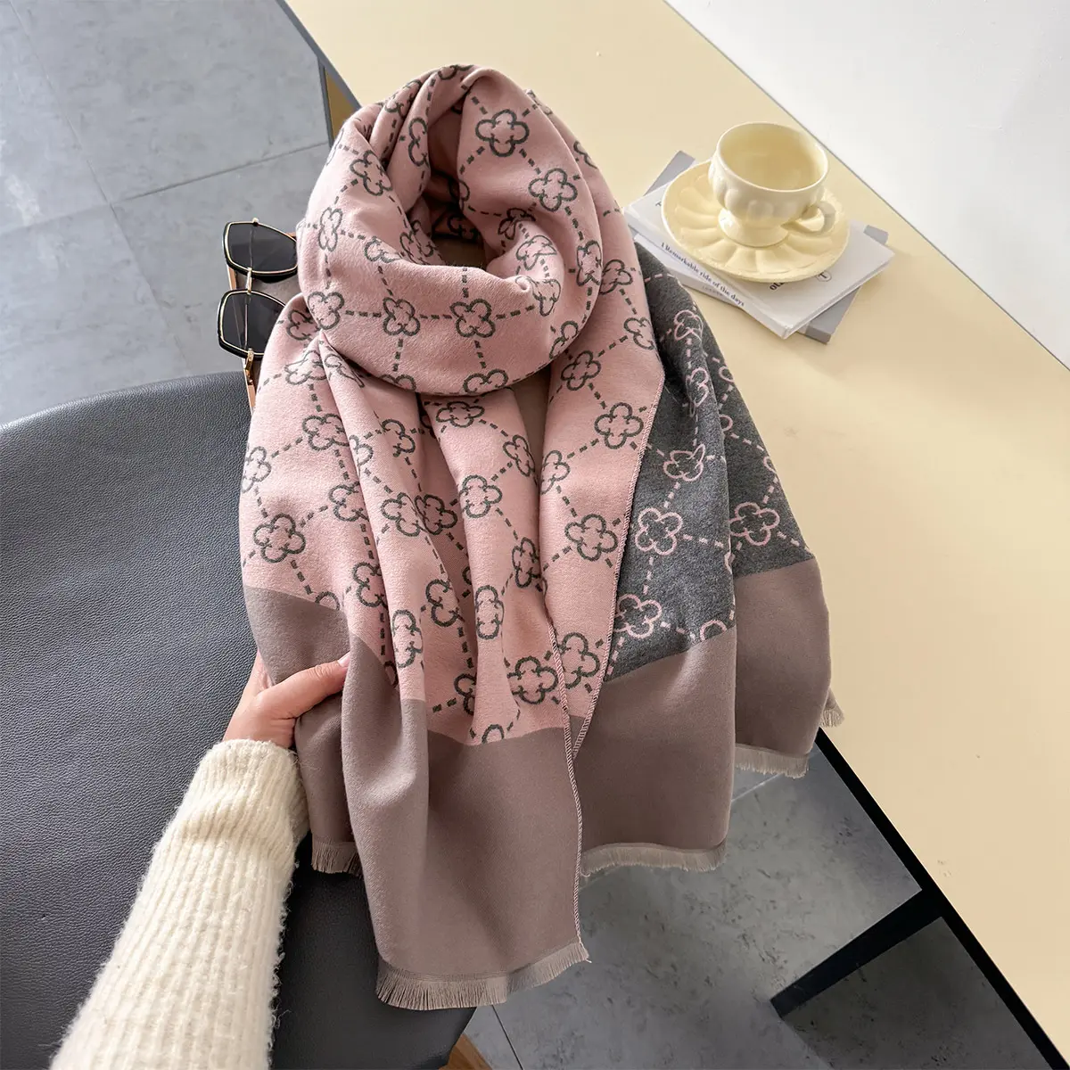Winter Warm Cashmere Scarf for Women Luxury Pashmina Blanket Thick Shawl Wrap Neckerchief Fashion Bufanda Echarpe Poncho 2025