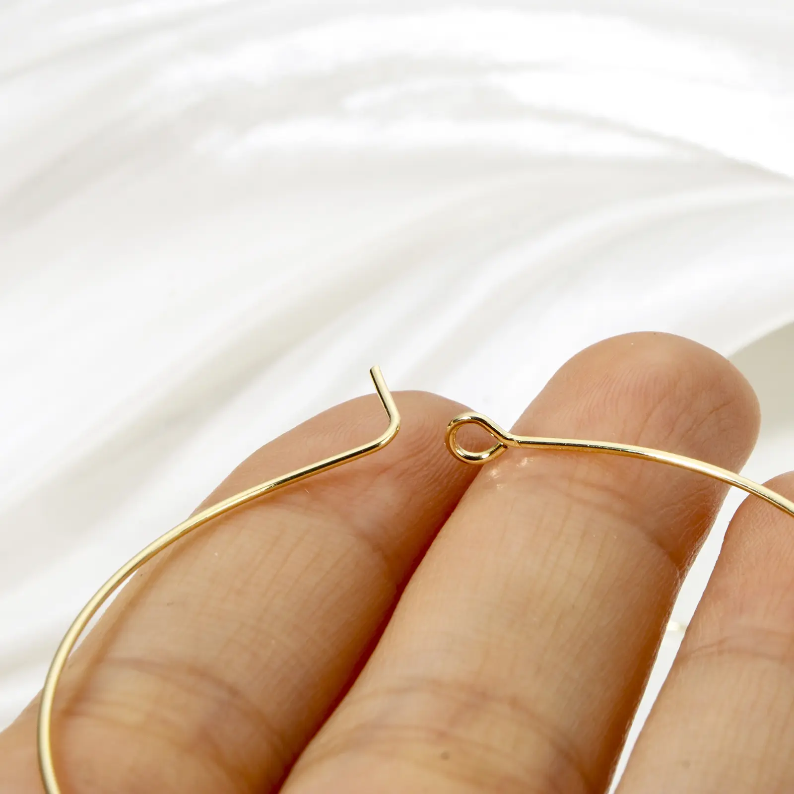 10 Piece Brass Hoop Earrings Real Gold Plated Round Earring Findings For Women Men Jewelry Making Gifts
