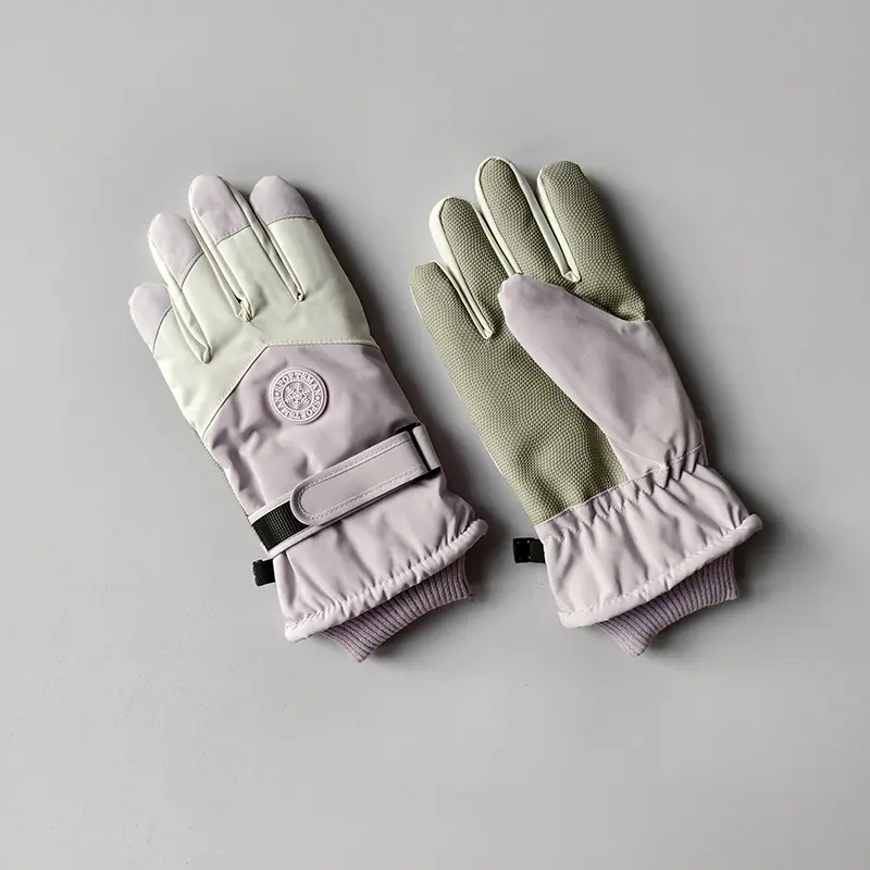 Ski Gloves Women Winter Touch Screen Waterproof and Thickened Cotton Warm and Windproof Outdoor Sports Cycling Cold Protection
