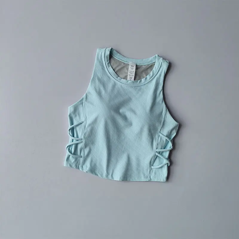 Summer High-intensity Sports Underwear for Women Shock-absorbing Running Gathering Yoga Tank Top Wearing Fitness Bra Top Women