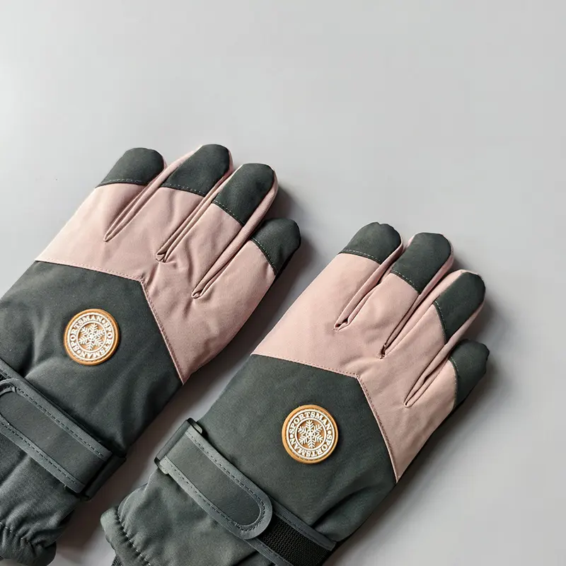 Ski Gloves Women Winter Touch Screen Waterproof and Thickened Cotton Warm and Windproof Outdoor Sports Cycling Cold Protection