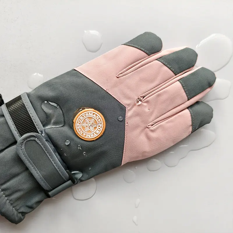Ski Gloves Women Winter Touch Screen Waterproof and Thickened Cotton Warm and Windproof Outdoor Sports Cycling Cold Protection