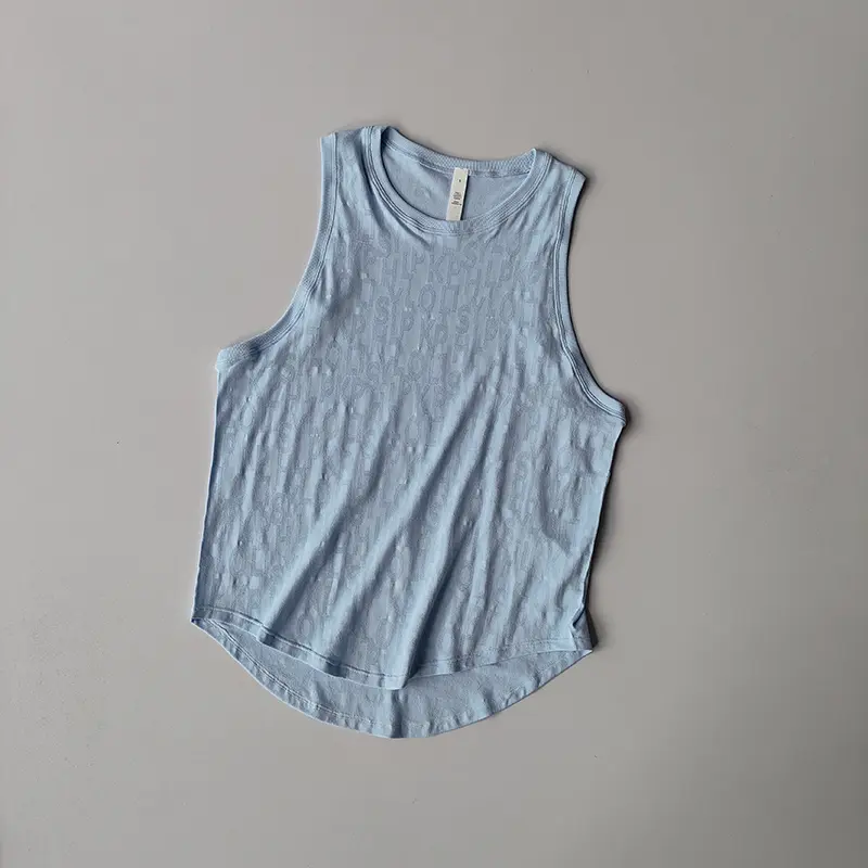 New Sleeveless Pilates Sports Blouse for Women's Summer Thin Vest Fitness Quick-drying Sleeveless Yoga Shirts Top Loose Suit