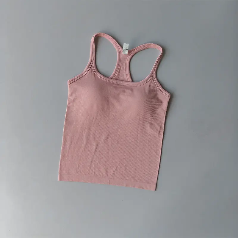 Yoga Suit Sports Underwear Women Shockproof Gathering Fitness Small Suspender I-shaped Slim Running Outside Wearing Pilates Vest
