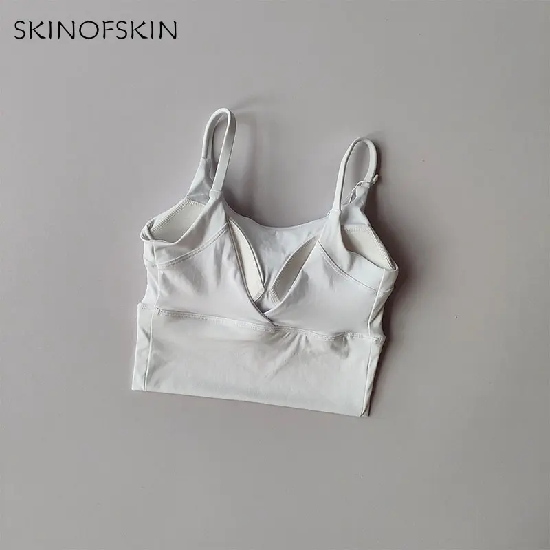 Beautiful Back Sports Underwear Women Running Shockproof Sagging Fitness Yoga Clothes V-shaped Fixed Cup Training Wenchest