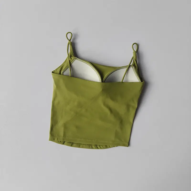 Yoga Vest Gym Women's One-piece Cup Small Suspender Shock-proof Gathering Sports Underwear Fitness Beauty Bra Yoga Suit Summer