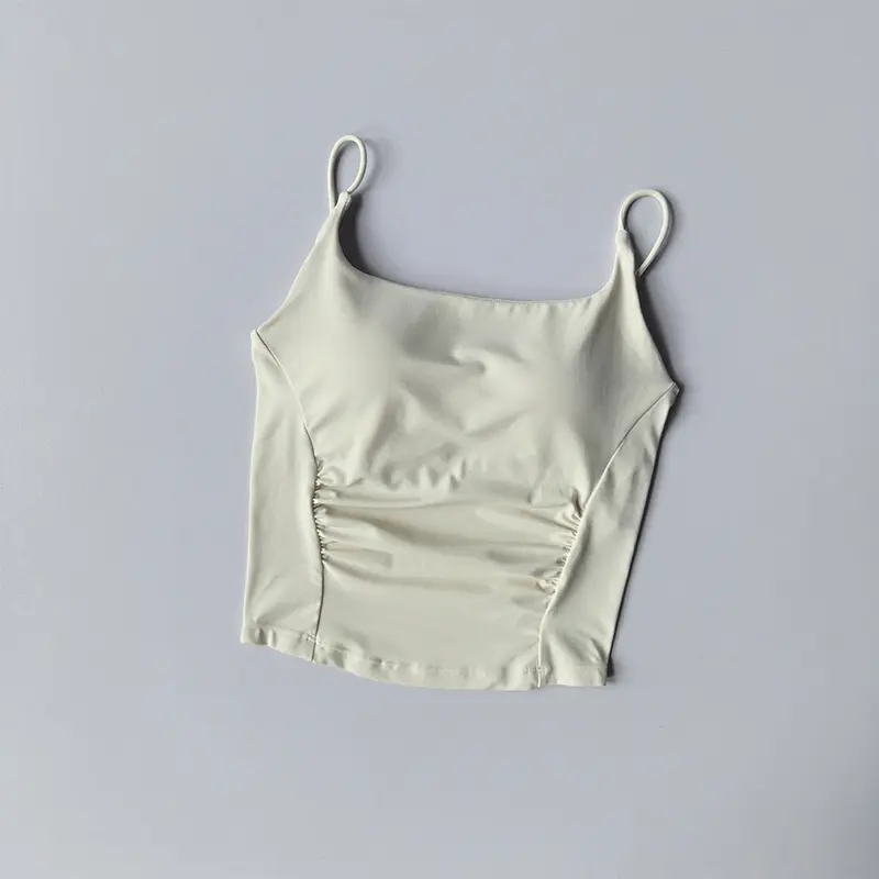 Yoga Vest Gym Women's One-piece Cup Small Suspender Shock-proof Gathering Sports Underwear Fitness Beauty Bra Yoga Suit Summer