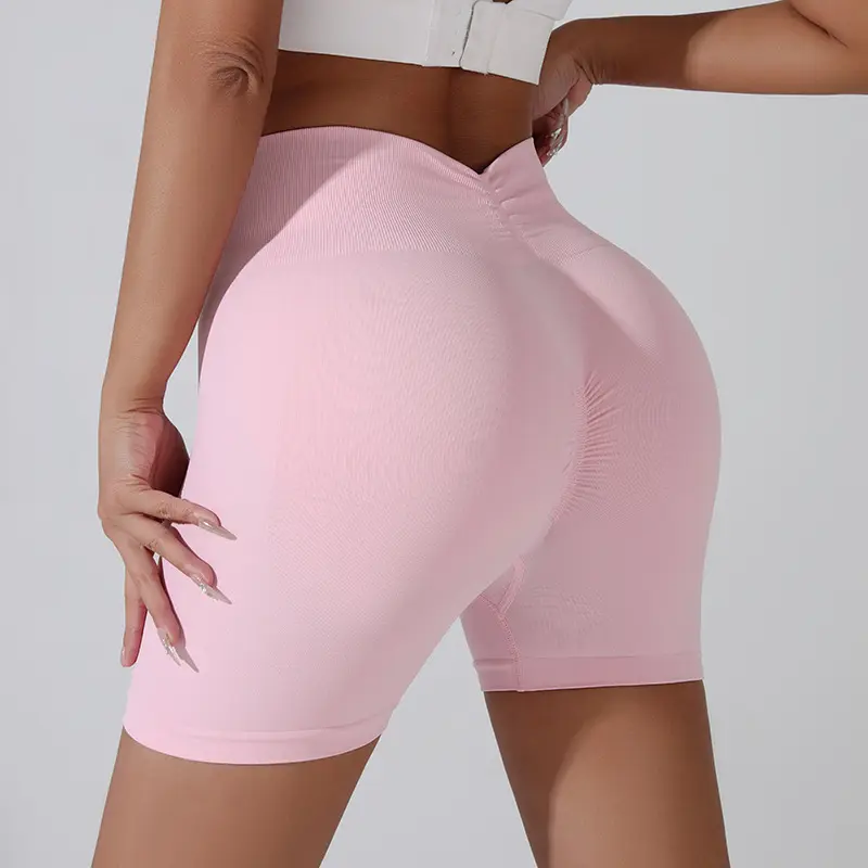 Yoga Sports Shorts Peach Hips and Fitness Pants for Women Three-point High Waist Hip Lifting Running Quick-drying Shorts