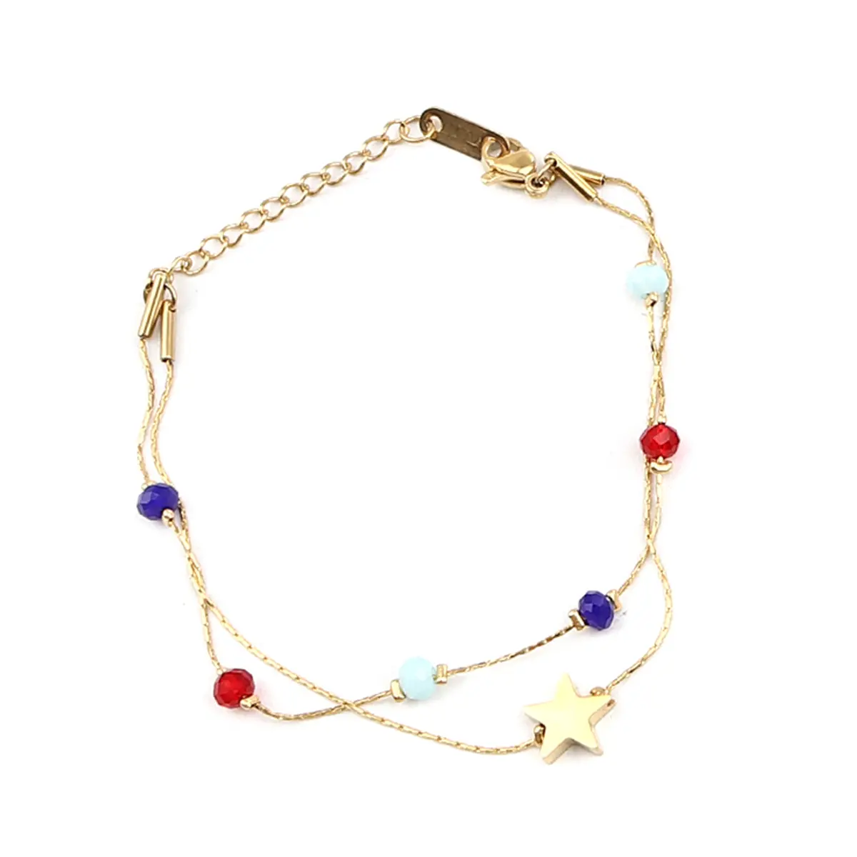 New Stainless Steel Multilayer Vintage Bracelets Korean Female Bangles Double Bracelet For Women Wedding Jewelry ,1 Piece