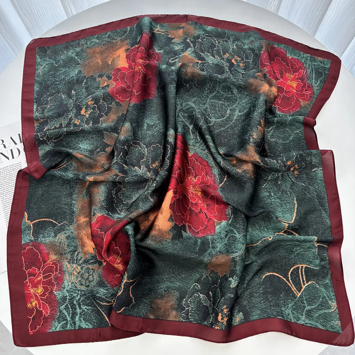 Luxury Leopard Polka Dot Print Scarf Bag Handle Ribbon Ladies Headband Small Hair Scarves Band Female Handkerchief
