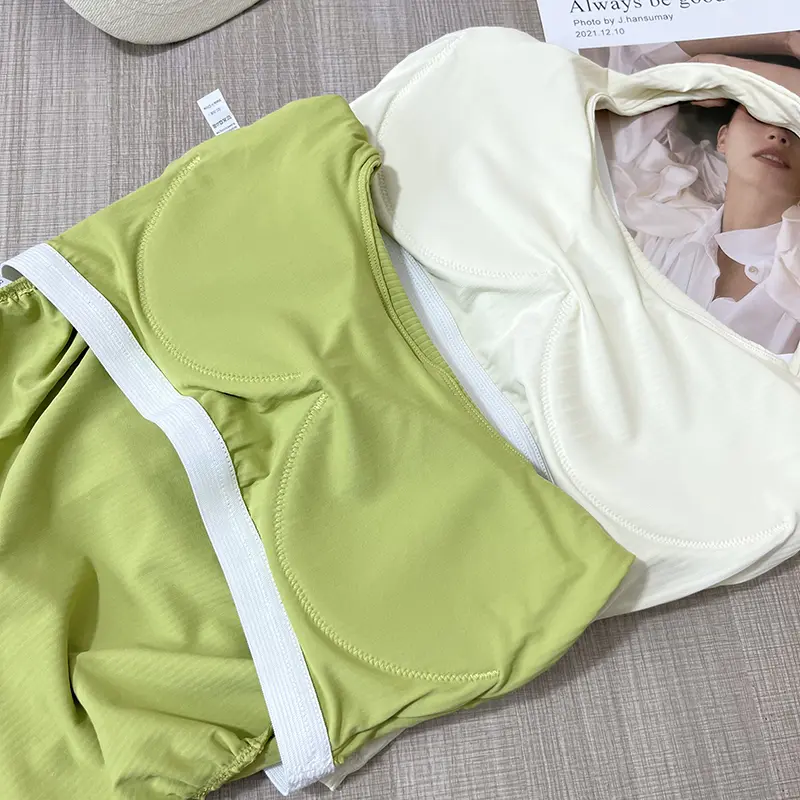 Women's Gym Seamless Halter Neck Vest One-piece Beauty Back Sports Lingerie Small Suspender Inner Yoga Suit Top with Chest Pad