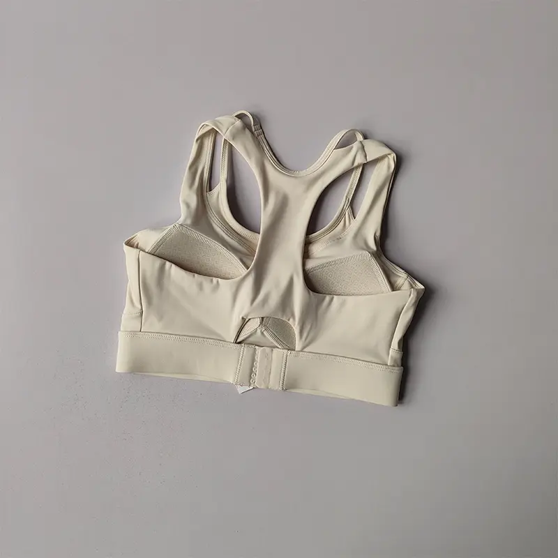 New Yoga Sports Underwear High Elastic Nude Sense Shock-proof Bra with Soft and Glutinous Integrated Fitness Vest Yoga Bras Suit