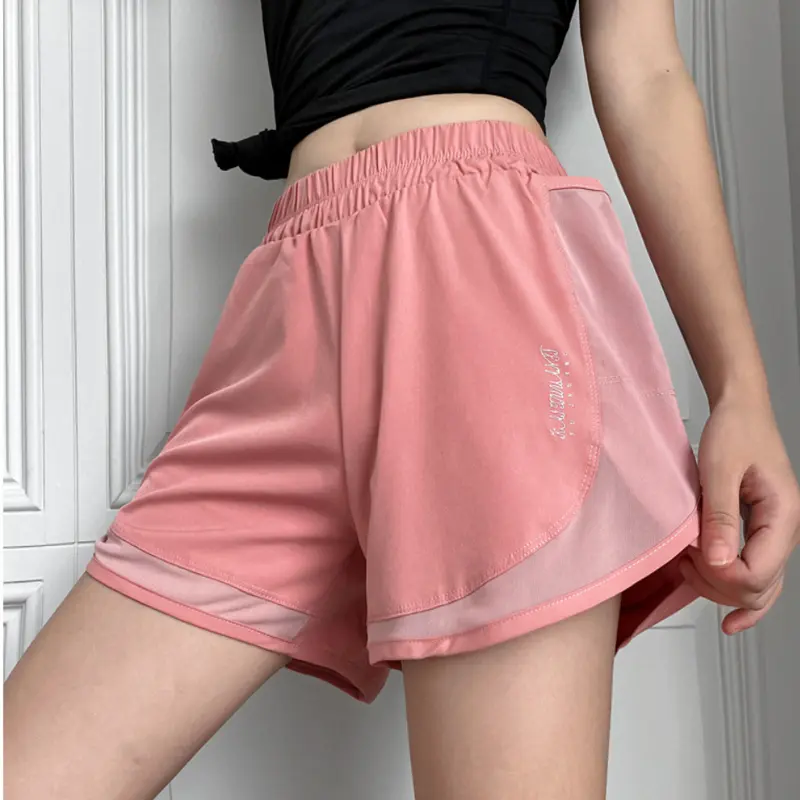 Sports Shorts for Women Anti-exposure Fitness Loose High-waist Yoga Pants Slimming Jogging Pants Outside Casual Pants Summer