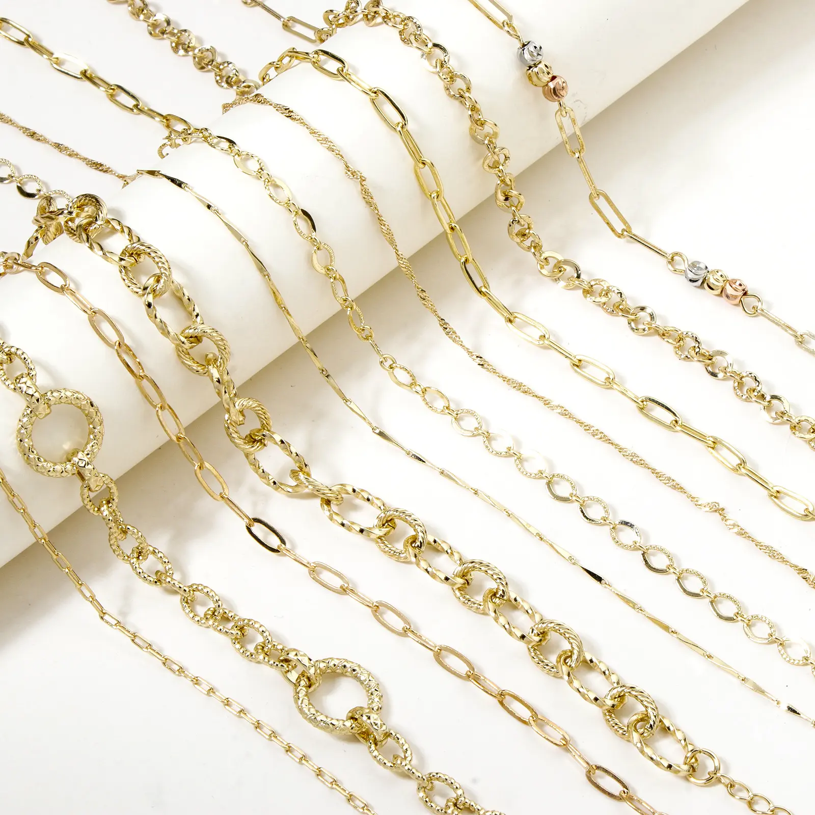 1 Piece Brass Simple Link Chain Necklace For DIY Jewelry Making 18K Gold Plated With Lobster Claw Clasp Men Women Fashion Gifts