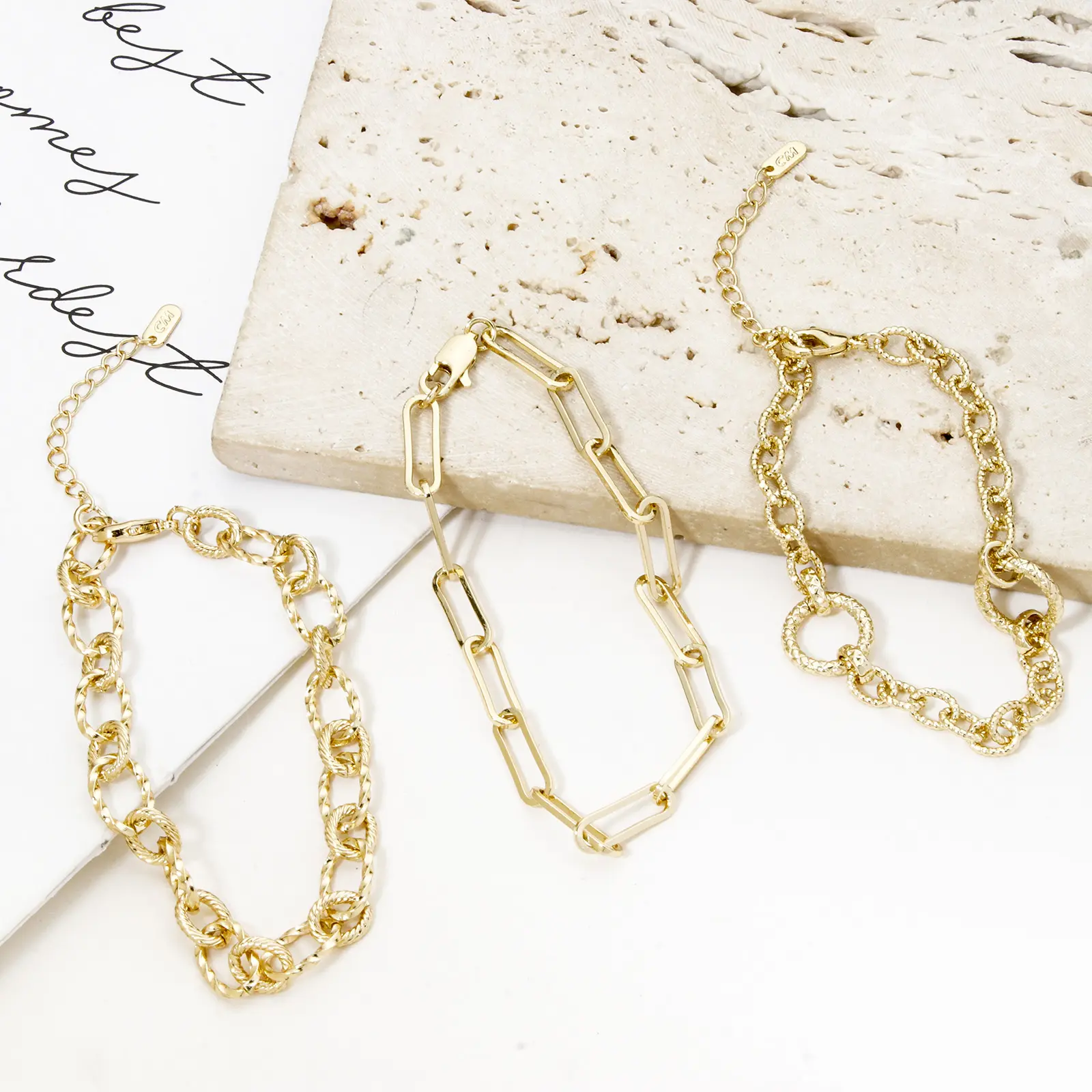 1 Piece Brass Simple Link Chain Necklace For DIY Jewelry Making 18K Gold Plated With Lobster Claw Clasp Men Women Fashion Gifts