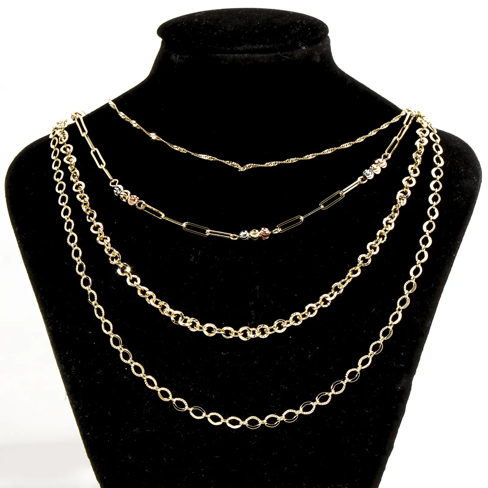 1 Piece Brass Simple Link Chain Necklace For DIY Jewelry Making 18K Gold Plated With Lobster Claw Clasp Men Women Fashion Gifts