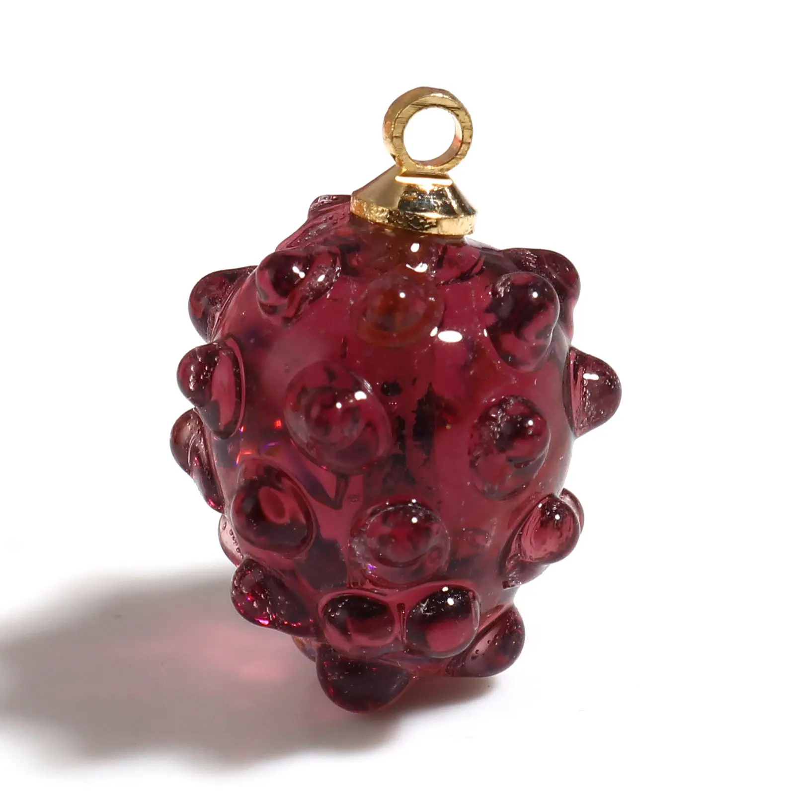 2PCs Lampwork Glass Pineapple Strawberry Fruit Pumpkin Vegetable Charms Pendants For DIY Making Necklace Earring Jewelry Finding