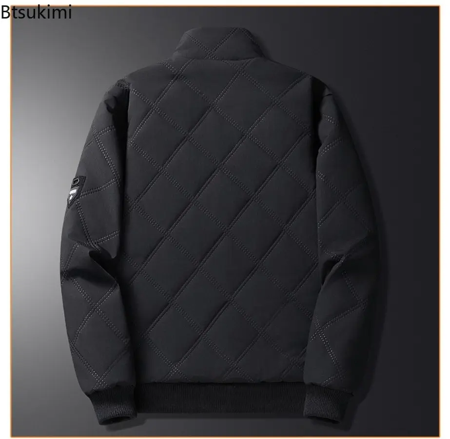 2025 Mens Parka Men's Jacket Winter New Down Jacket Solid Color Warm Jackets Men Fashion Business Leisure Versatile Coat M-5XL
