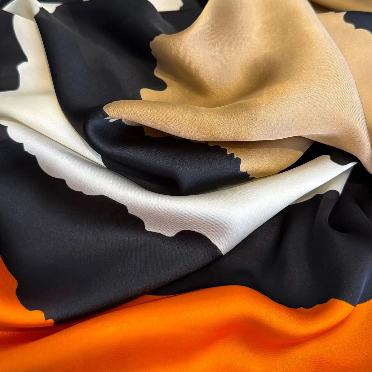 Luxury Brand Women Summer Silk Scarves Shawls Lady Wraps Soft Female Geometry Beach Stole Bandanna Foulard Muffler